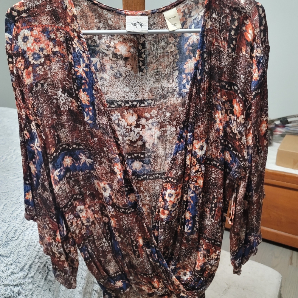 Daytrip Floral Wrap Top - Multicolor